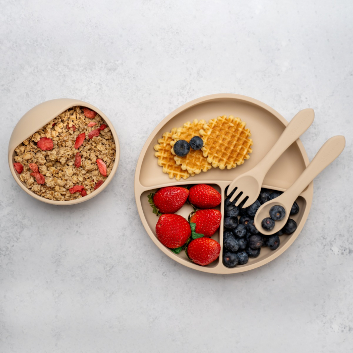 Set Diversificare, AppeKids, 100% Silicon, Basic - Bubble Beige [6]