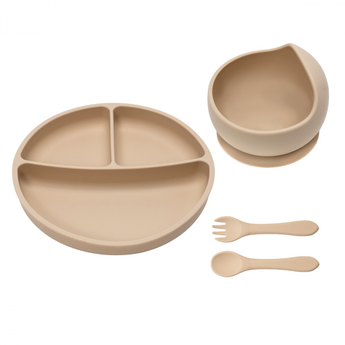 Set Diversificare, AppeKids, 100% Silicon, Basic - Bubble Beige [3]