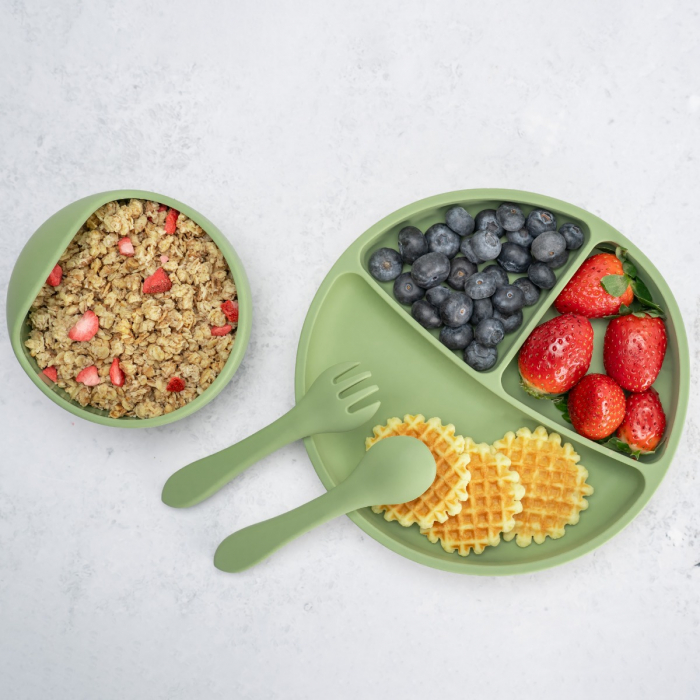 Set Diversificare, AppeKids, 100% Silicon, Basic - Raw Green [1]
