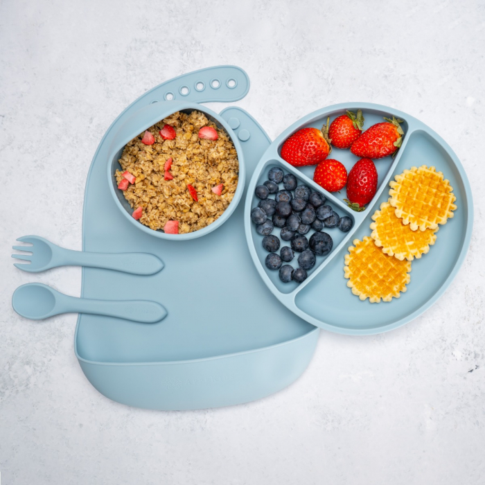Set Diversificare, AppeKids, 100% Silicon, Classic - Aqua Blue [1]