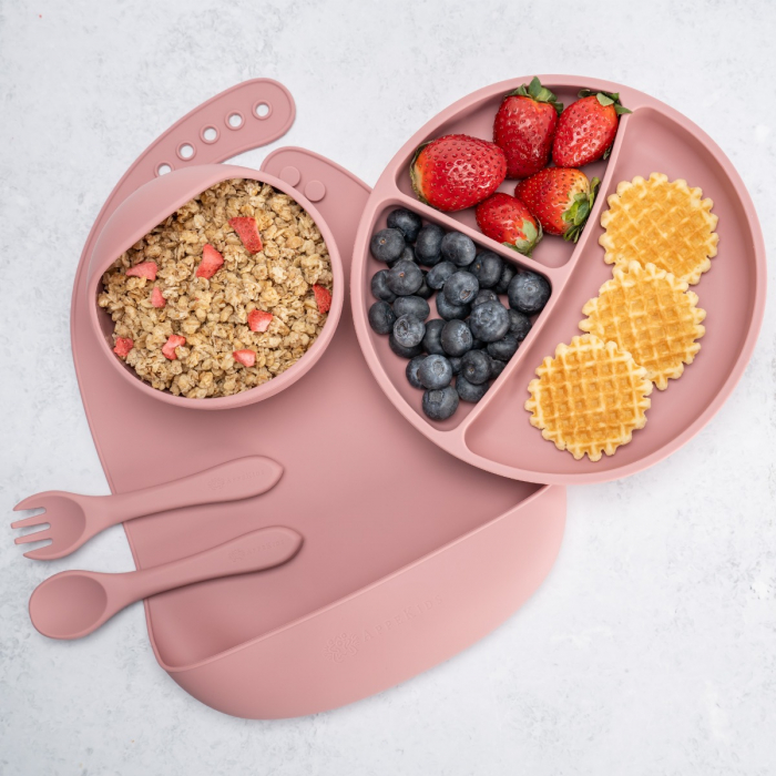 Set Diversificare, AppeKids, 100% Silicon, Classic - Old Rose [1]