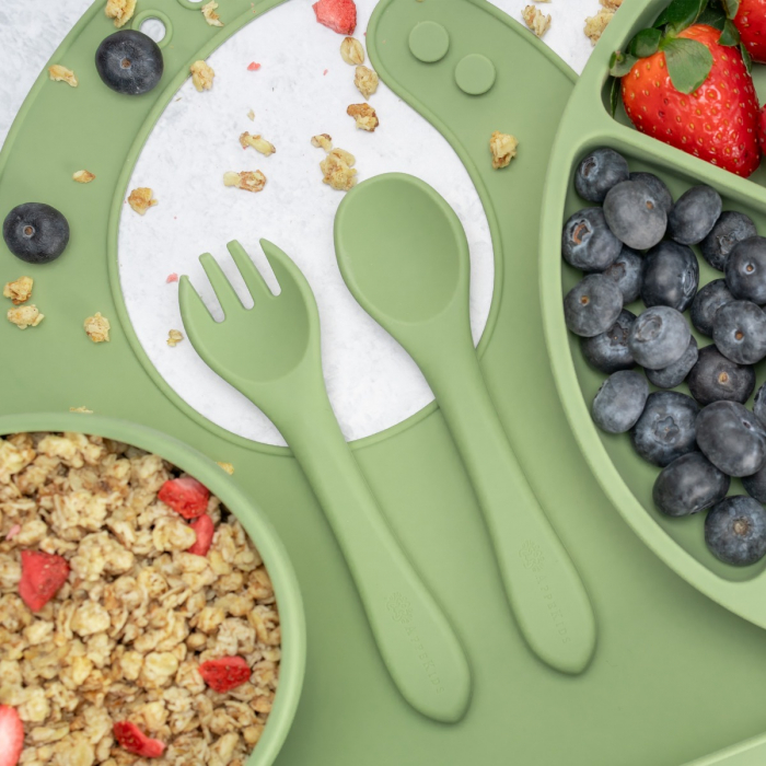 Set Diversificare, AppeKids, 100% Silicon, Classic - Raw Green [6]