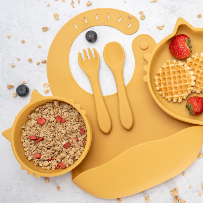 Set Diversificare, AppeKids, 100% Silicon, Kitty - Honey [3]
