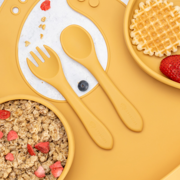 Set Diversificare, AppeKids, 100% Silicon, Panda - Honey [6]
