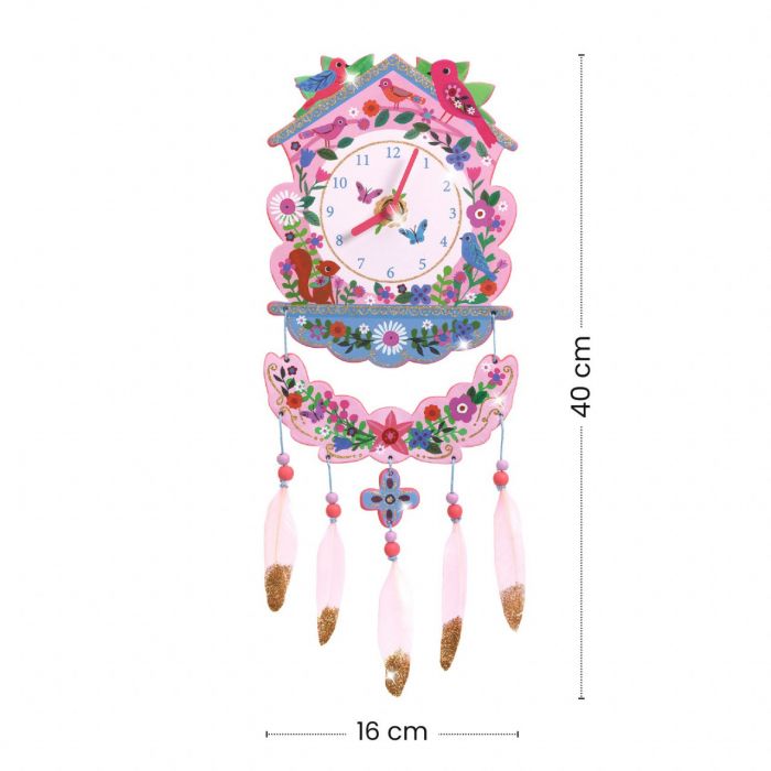 Joc creativ DIY Ceas de perete, Djeco [3]