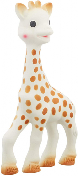 Set Girafa Sophie si figurina din cauciuc pentru rontait So pure [3]
