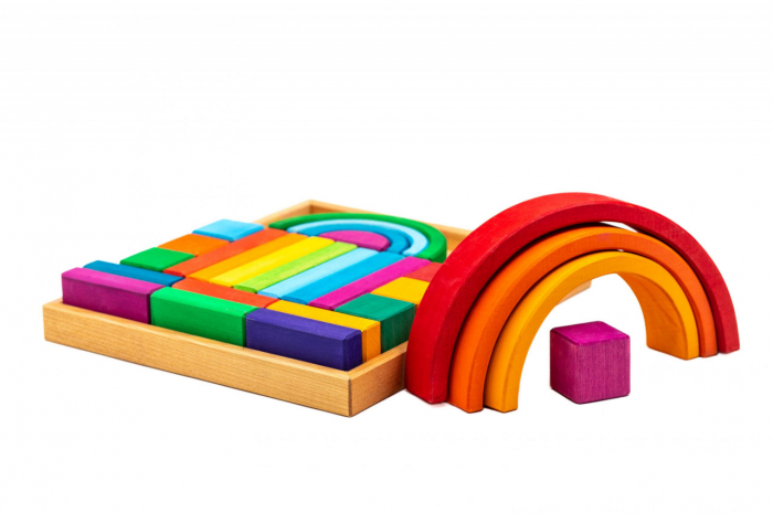 Set Handmade, Curcubeu cu Blocuri de Construit [2]