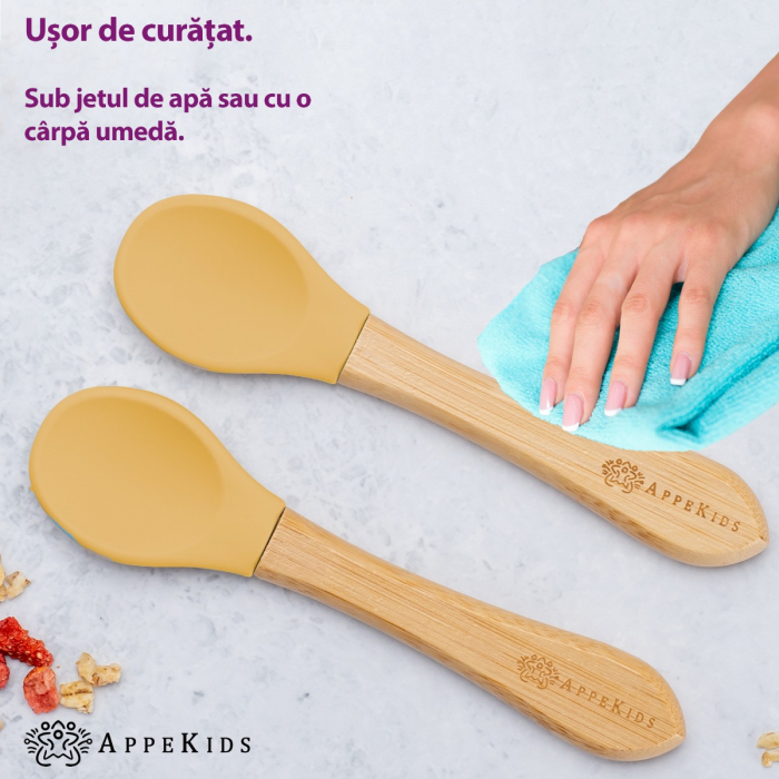 Set Lingurite din bambus, AppeKids - Honey [4]