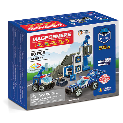 Set magnetic Magformers, Uimitorul set de politie [6]