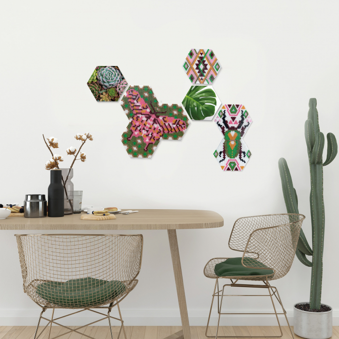 Set margele de calcat Beedz Art - Botanica cu placi hexagonale [3]