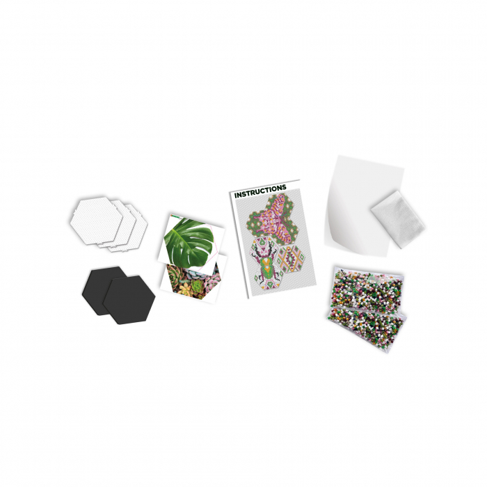 Set margele de calcat Beedz Art - Botanica cu placi hexagonale [2]