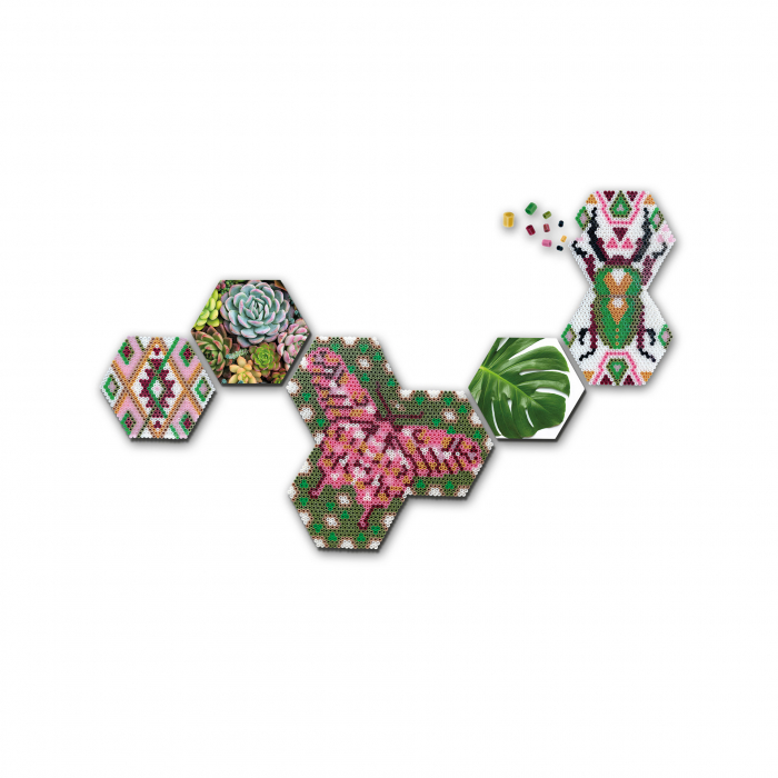Set margele de calcat Beedz Art - Botanica cu placi hexagonale [4]