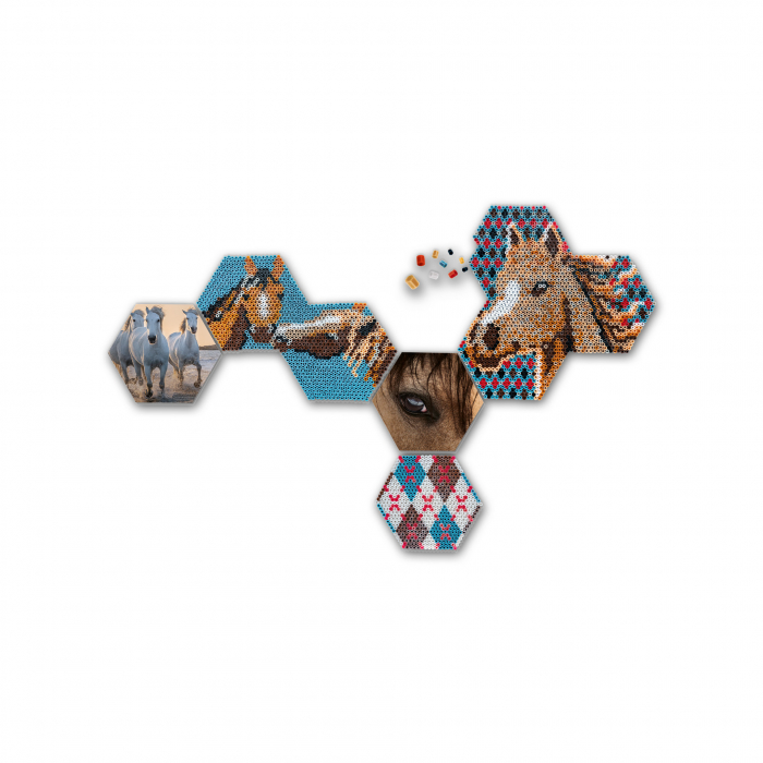 Set margele de calcat Beedz Art - Cai cu placi hexagonale [4]