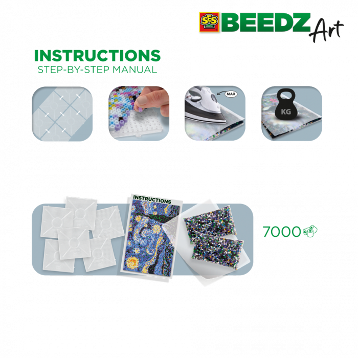 Set margele de calcat Beedz Art - Noapte instelata de Van Gogh [3]