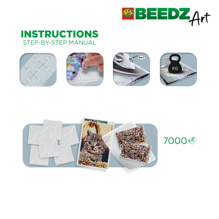 Set margele de calcat Beedz Art - Pisica [3]