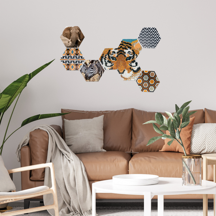 Set margele de calcat Beedz Art - Safari cu placi hexagonale [3]