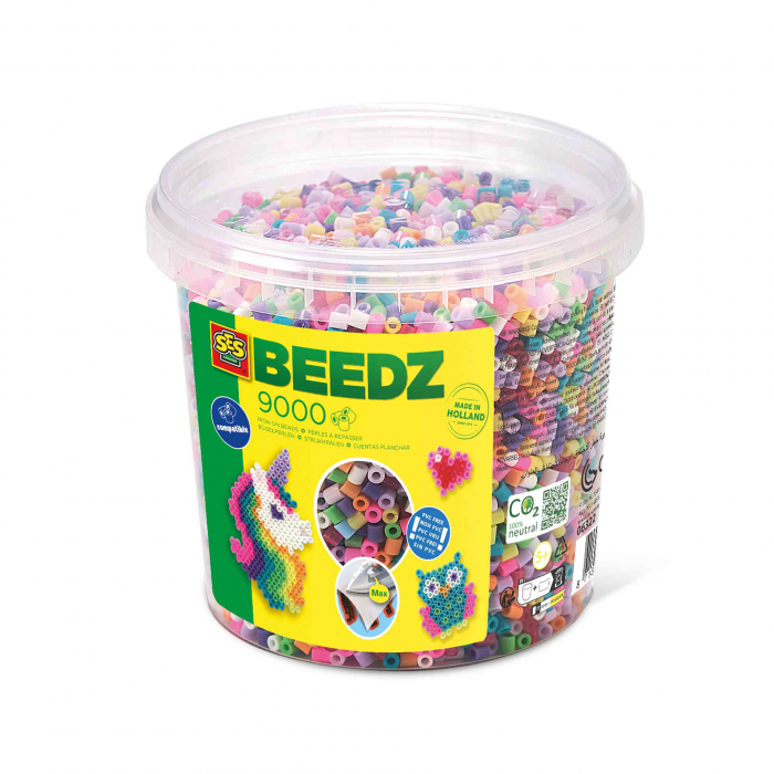 Set margele de calcat culori trendy Beedz, in galeata 9000 bucati [1]