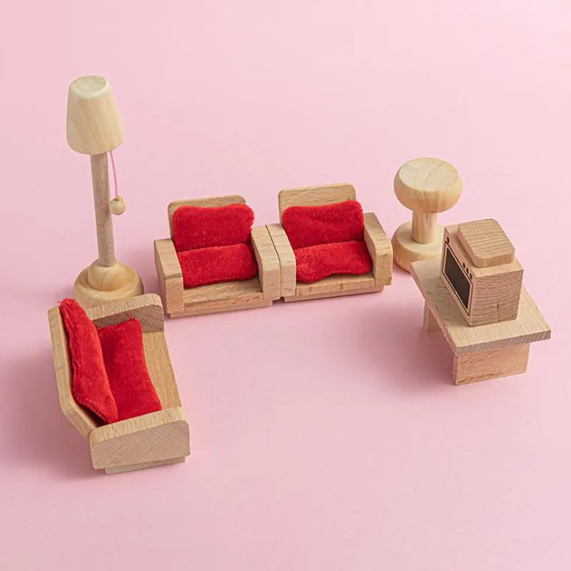 Set Mobilier din Lemn pentru Papusi, diverse modele [1]
