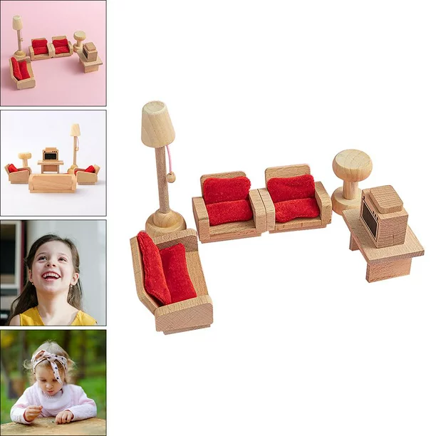 Set Mobilier din Lemn pentru Papusi, diverse modele [2]