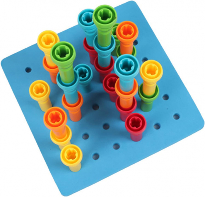 Set Montessori de Constructie si Stivuire, 25 de Piese [3]