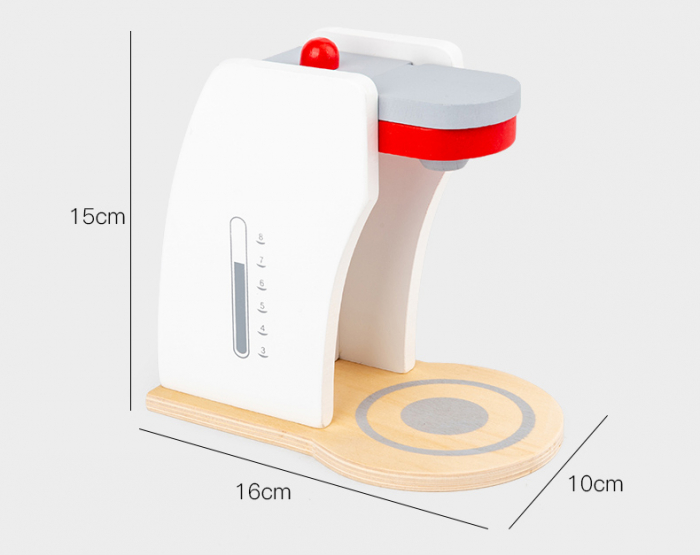 Set Montessori din Lemn, Espressor de Cafea cu Accesorii [9]