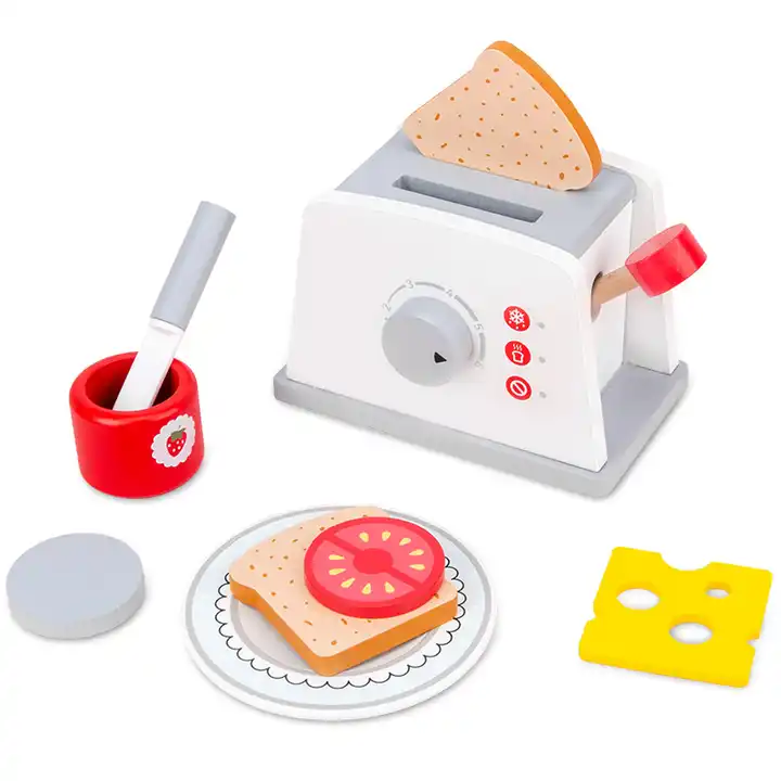 Set Montessori din Lemn, Toaster cu Accesorii [2]