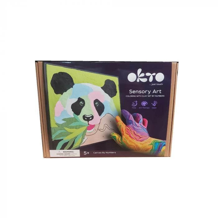 Set pictura cu argila usoara, 29*29 cm - Panda [2]