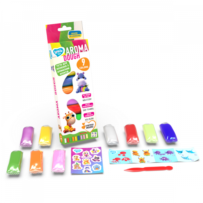 Set plastilina Lovin 9pcs*15gr - Aroma [2]