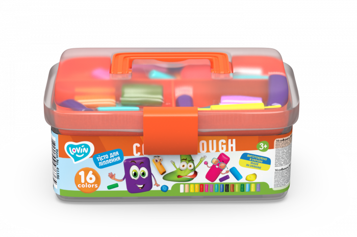 Set plastilina si accesorii pentru modelaj Lovin - 16 culori [1]