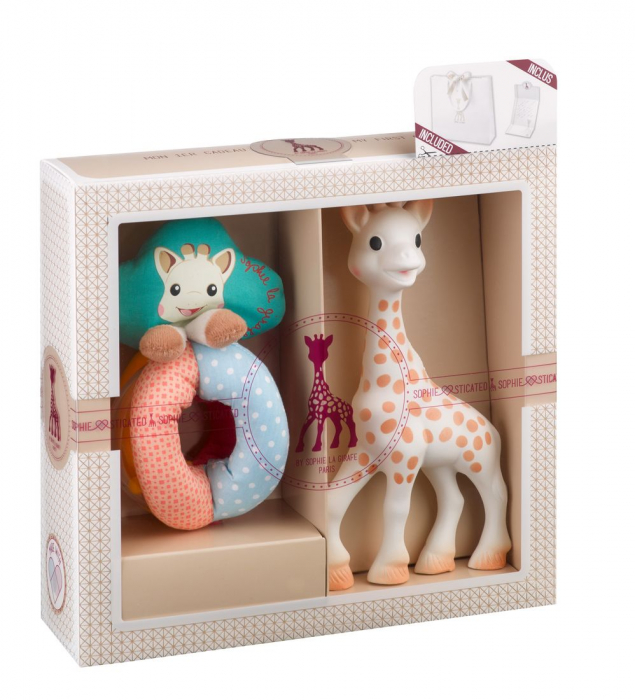 Set SOPHIEsticat Girafa Sophie + zornaitoare cu bile [1]