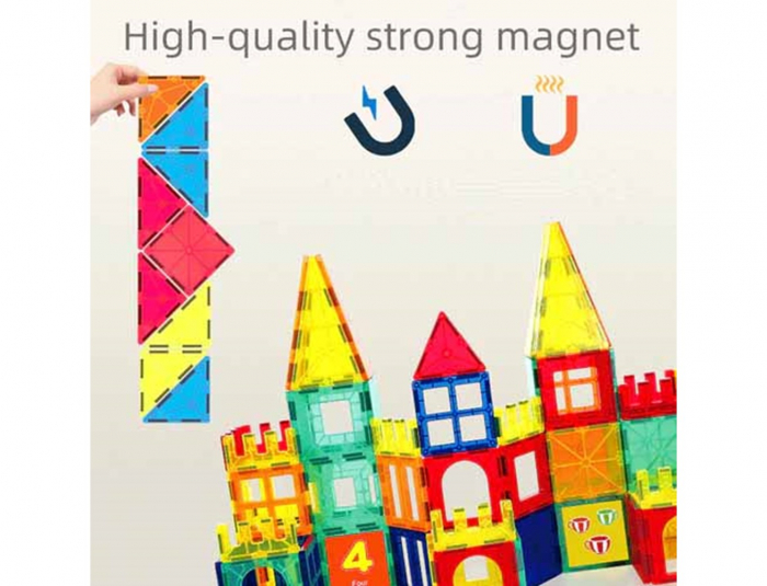 Set STEM constructii magnetice 3D Magnetic 78 piese [3]