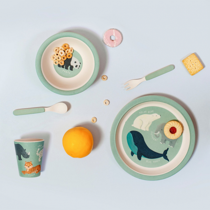 Set tacamuri din bambus Animals [3]