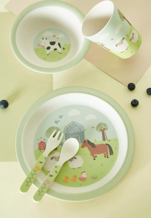 Set tacamuri din bambus Ferma [4]
