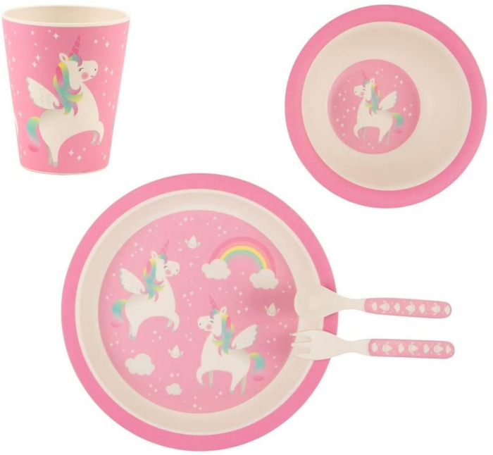 Set tacamuri din bambus Unicorn [5]