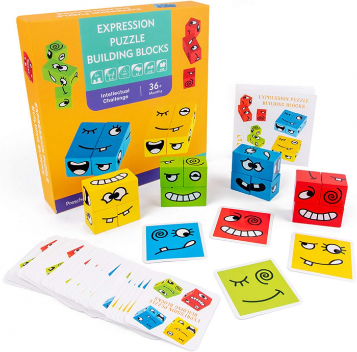 Setul Educativ Face Changing Cube pentru Explorarea Expresiilor Faciale și Emoțiilor [1]