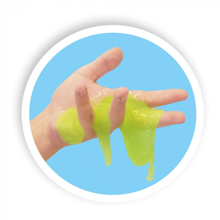 Slime colorat cu dinozaur T-rex de jucarie (2x 120 gr.) [3]