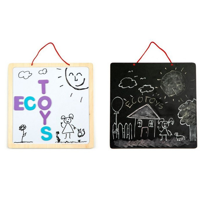 Tabla educationala 3 in 1 cu litere magnetice Ecotoys ESC-W-018A [1]