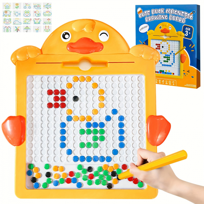 Tabla Interactiva Mozaic Magnetic cu Piese Colorate [2]