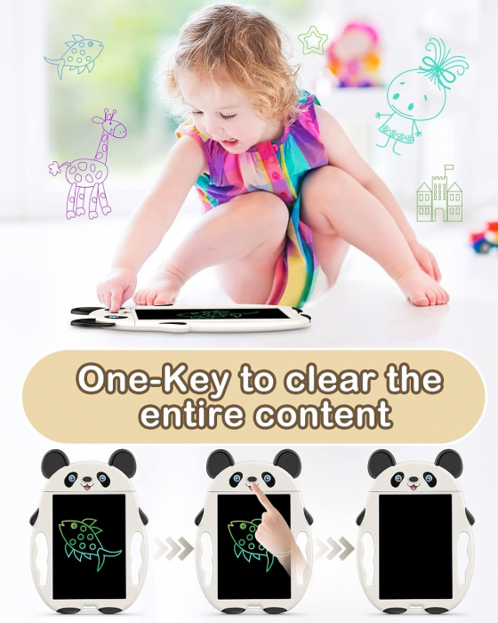 Tableta de Desenat si de Scris LCD pentru Copii, Model Panda [3]