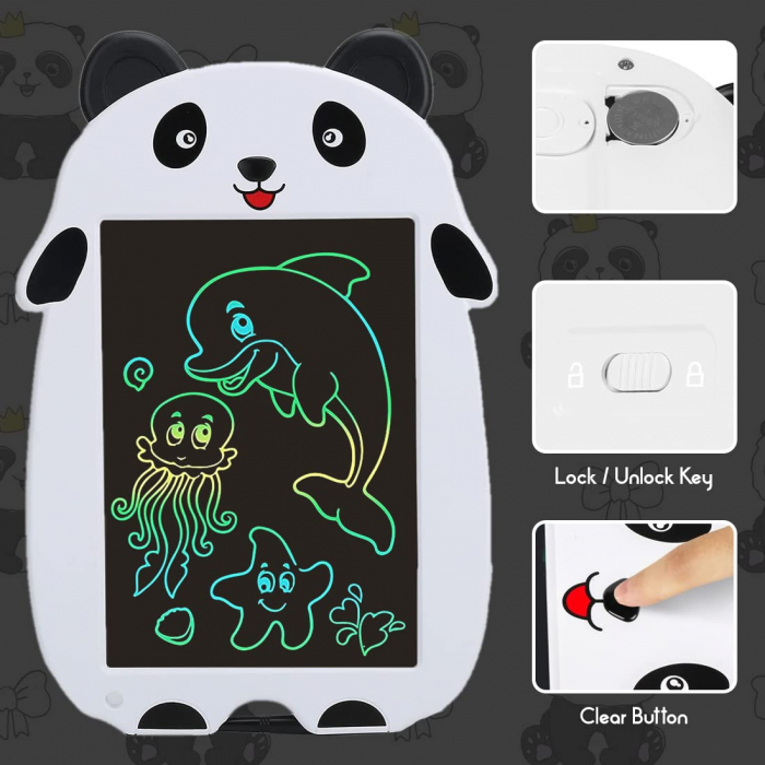 Tableta de Desenat si de Scris LCD pentru Copii, Model Panda [8]