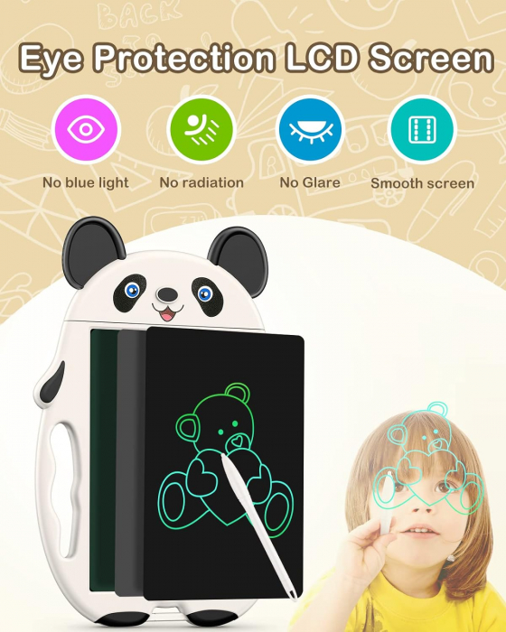 Tableta de Desenat si de Scris LCD pentru Copii, Model Panda [2]
