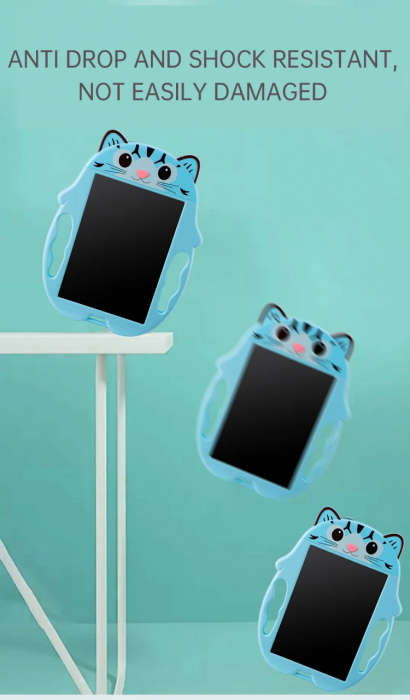 Tableta de Desenat si de Scris LCD pentru Copii, Model Pisicuta Adorabila [5]