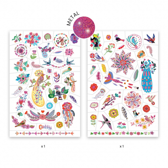Tatuaje Pasari multicolore, Djeco [8]