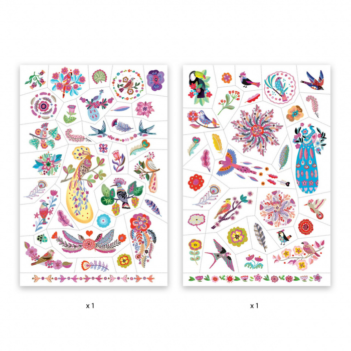 Tatuaje Pasari multicolore, Djeco [2]