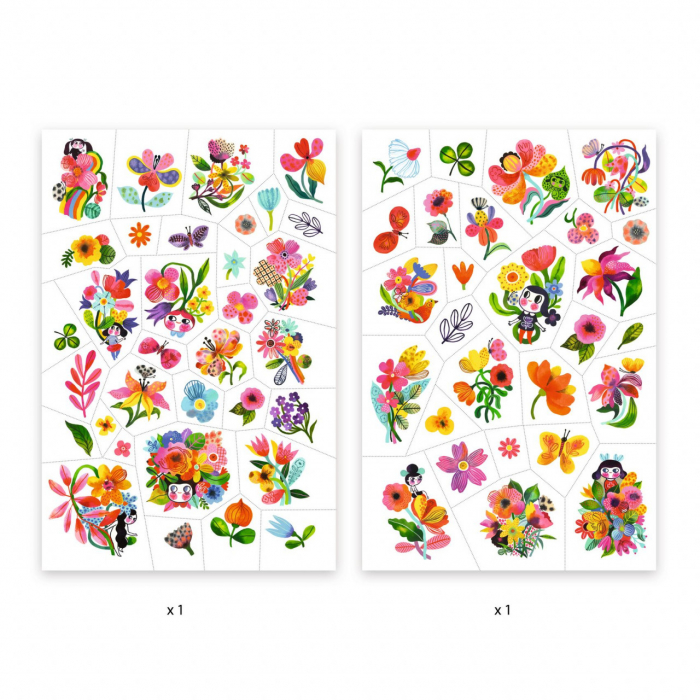 Tatuaje Flori colorate, Djeco [9]