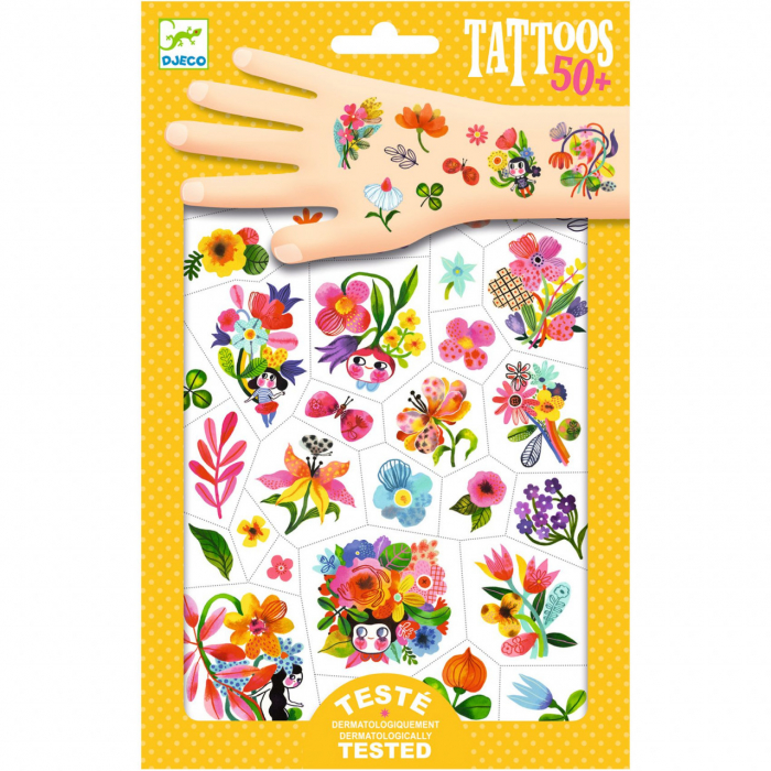 Tatuaje Flori colorate, Djeco [6]
