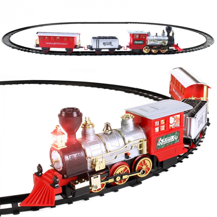 Tren Electric pentru Copii, cu Sunete si Lumini, 13 Piese [1]