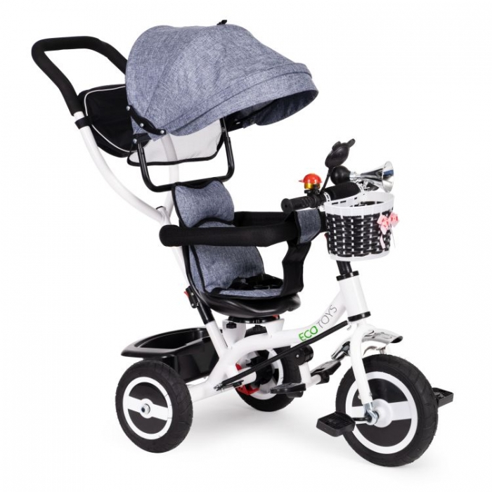 Tricicleta cu sezut rotativ Ecotoys JM-066-9L - Gri [1]