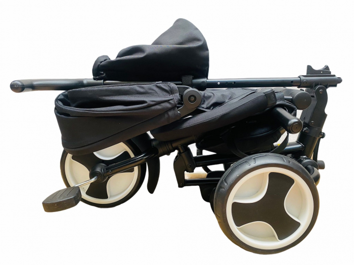 Tricicleta Pliabila pentru Copii, Reversibila, Spatar Reglabil -  L-Sun Roz Inchis [6]