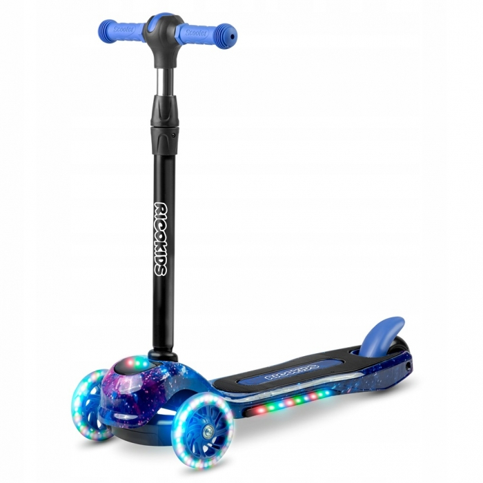 Trotineta cu roti cu LED Ricokids Piko 765012 - Negru - Albastru [1]